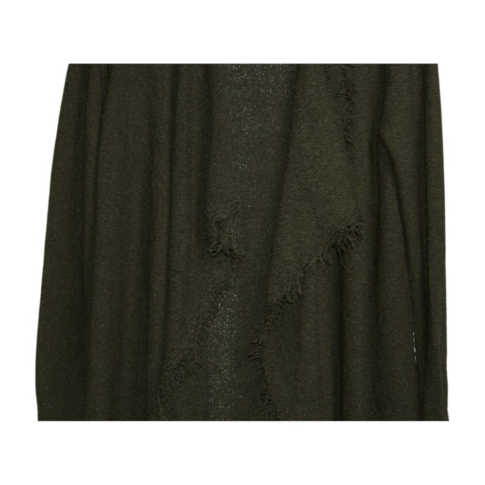 Forest Green Kate & Mallory frayed-edge knit jacket cardigan | SMALL - Picture 2 of 10